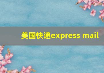 美国快递express mail